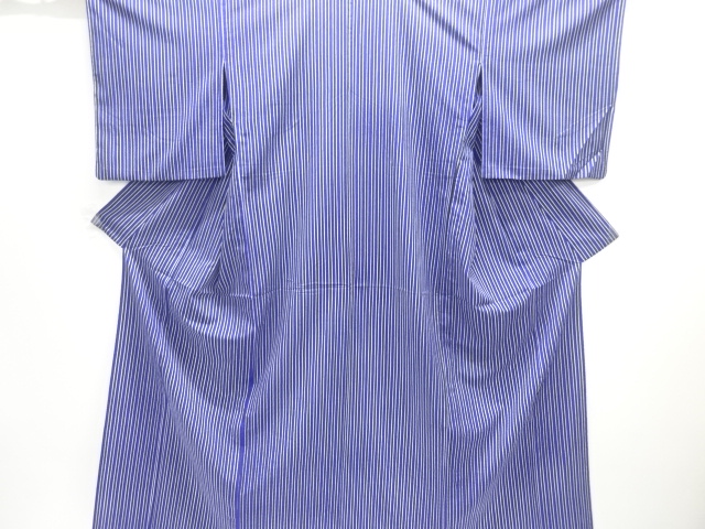 縞模様単衣小紋着物